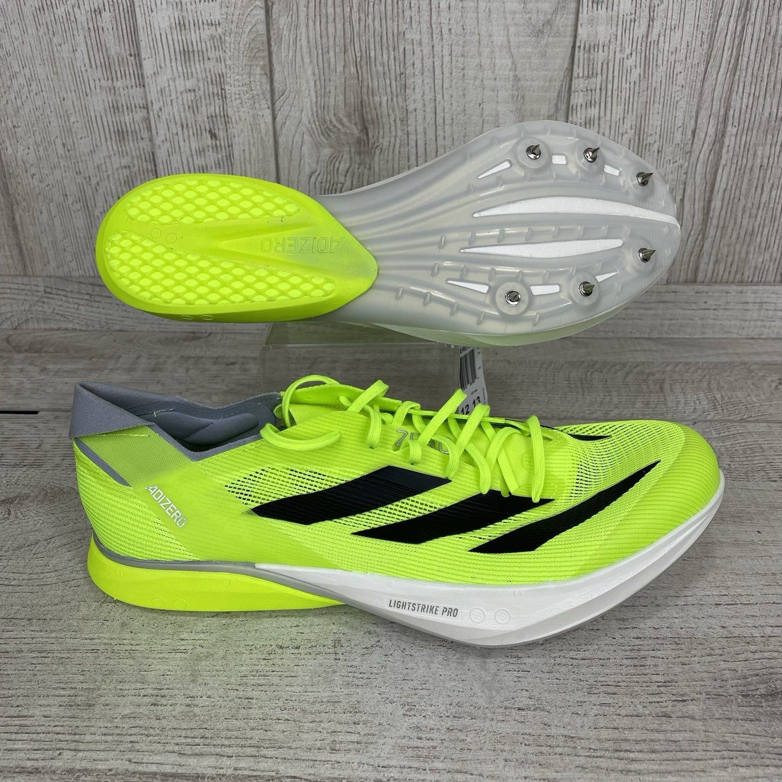 Adidas Adizero Avanti Track & Field Spikes Lucid Lemon Menâs Size 12 Ig1989 New